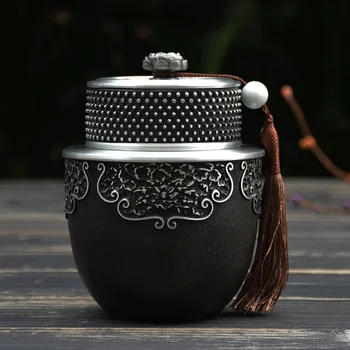 Creative Art Tea Box Handmade Chinese Large Metal Tin Sealed Storage Container Tea Box Gift Tea Box Theedoos Home Teaware DB60TB
Creative Art Tea Box Handmade Chinese Large Metal Tin Sealed Storage Container Tea Box Gift Tea Box Theedoos Home Teaware DB60TB