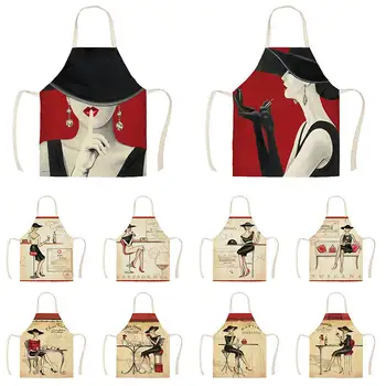 Linen Fashion Woman Print Kitchen Aprons Unisex Dinner Party Cooking Bib Funny Pinafore Cleaning Apron
Linen Fashion Woman Print Kitchen Aprons Unisex Dinner Party Cooking Bib Funny Pinafore Cleaning Apron