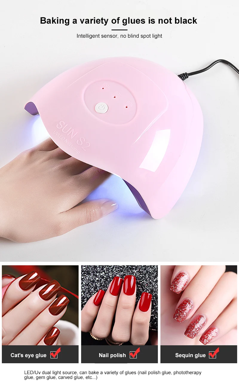 36W LED UV Nail Lamp Quick-drying Induction Cross-border Led Nail Polish Glue Light Solar Nail Polish Dryer
36W LED UV Nail Lamp Quick-drying Induction Cross-border Led Nail Polish Glue Light Solar Nail Polish Dryer