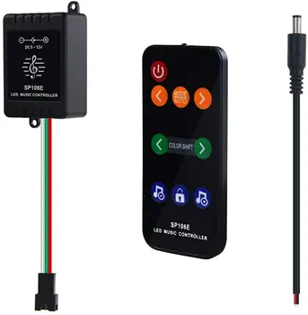 WS2812B LED Music Controller, Sound Activated Wireless RF Remote Dream Color LED Controller for WS2811 WS2812 SK6812 SK6812-RGBW
WS2812B LED Music Controller, Sound Activated Wireless RF Remote Dream Color LED Controller for WS2811 WS2812 SK6812 SK6812-RGBW