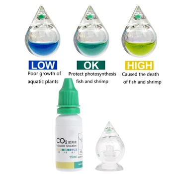 Aquarium Carbon Dioxide CO2 Indicator Water Drop Shaped Checker Monitor Tester
Aquarium Carbon Dioxide CO2 Indicator Water Drop Shaped Checker Monitor Tester
