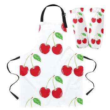 Red Cherry Cartoon Apron Oversleeve Oven Gloves Pads Cooking Baking Kitchen Aprons for Women Kids
Red Cherry Cartoon Apron Oversleeve Oven Gloves Pads Cooking Baking Kitchen Aprons for Women Kids