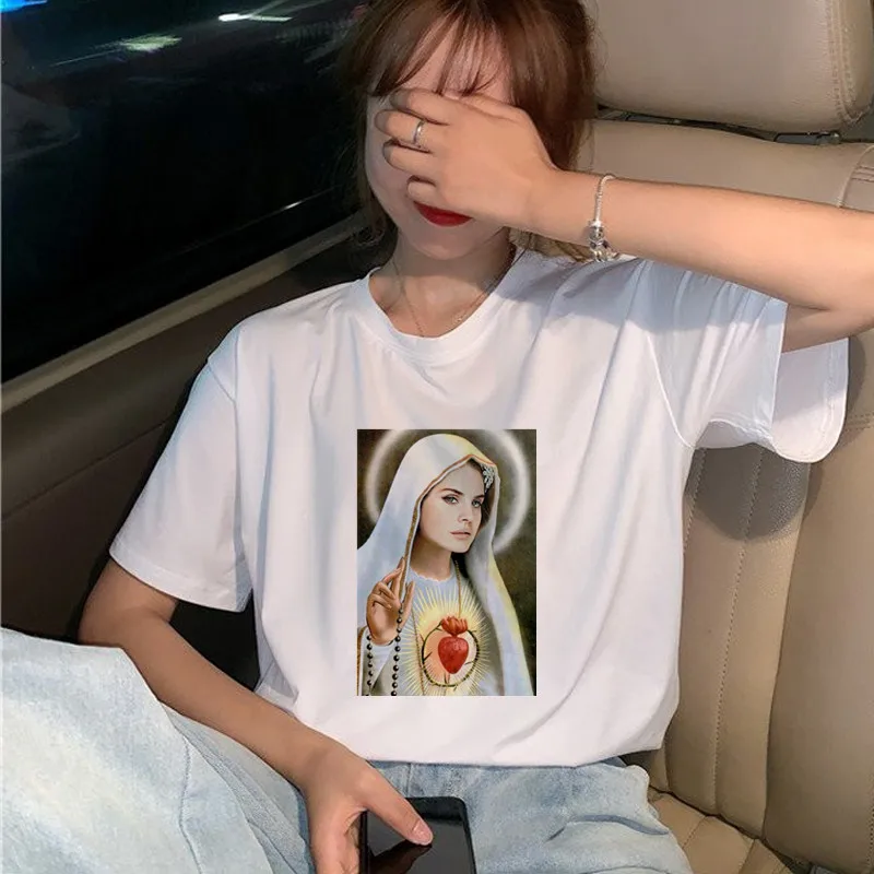 

New Spoof Lana Del Rey Harajuku Aesthetic T-shirt Lady Grunge Ulzzang 90s Graphic T-shirt Fashion Retro T-shirt Hip Hop Top Tee