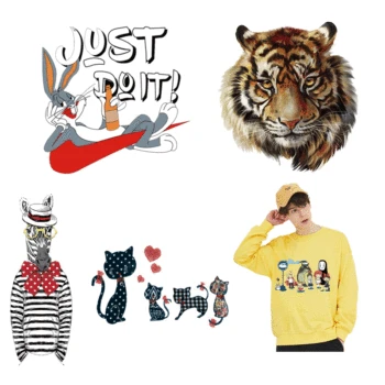 ZOTOONE Cat Rabbit Patches Horse Patch for Kids Diy Iron on Animal Stickers for Clothing Heat Transfer Clothes Appliques E 
ZOTOONE Cat Rabbit Patches Horse Patch for Kids Diy Iron on Animal Stickers for Clothing Heat Transfer Clothes Appliques E