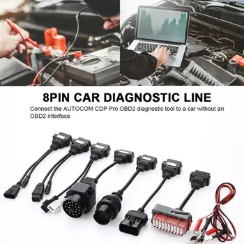 Vehemo 8pcs OBD2 Cables Adapter AUTO Cables Adapter TCS CDP Cars for 35mm Car Cables Adapter Professional TOOL Full Set
Vehemo 8pcs OBD2 Cables Adapter AUTO Cables Adapter TCS CDP Cars for 35mm Car Cables Adapter Professional TOOL Full Set