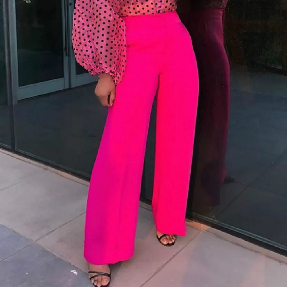 Fashion Women's Casual Pants 2020 Streetwear Pink Solid Sweet Loose Full Length Simple Autumn Street Beat Female Pants
Fashion Women's Casual Pants 2020 Streetwear Pink Solid Sweet Loose Full Length Simple Autumn Street Beat Female Pants
