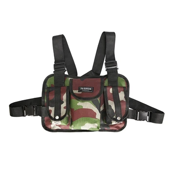 Fashion Chest Rig Bag Camouflage Vest Harness Front Pack Pouch Vest Rig Hip Hop Streetwear Functional Chest Bag
Fashion Chest Rig Bag Camouflage Vest Harness Front Pack Pouch Vest Rig Hip Hop Streetwear Functional Chest Bag