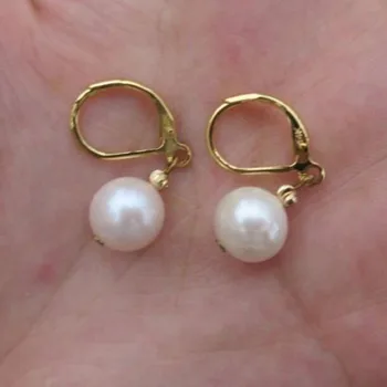 CHARMING NATURAL AAA++GOLDEN SOUTH SEA PEARL DANGLE EARRING 14k/20 GOLD 
CHARMING NATURAL AAA++GOLDEN SOUTH SEA PEARL DANGLE EARRING 14k/20 GOLD