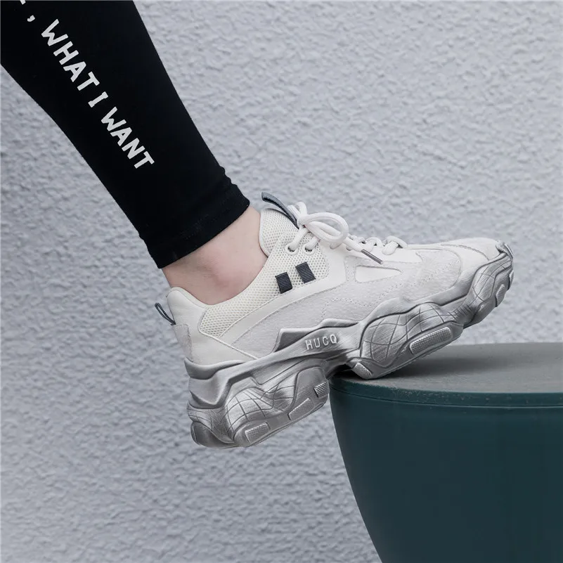 YOUDEYISI Genuine Leather Fashion Women's Chunky Sneakers 2020 Spring Summer Women Platform Trainers Casual Ladies Shoes Sneake
YOUDEYISI Genuine Leather Fashion Women's Chunky Sneakers 2020 Spring Summer Women Platform Trainers Casual Ladies Shoes Sneake