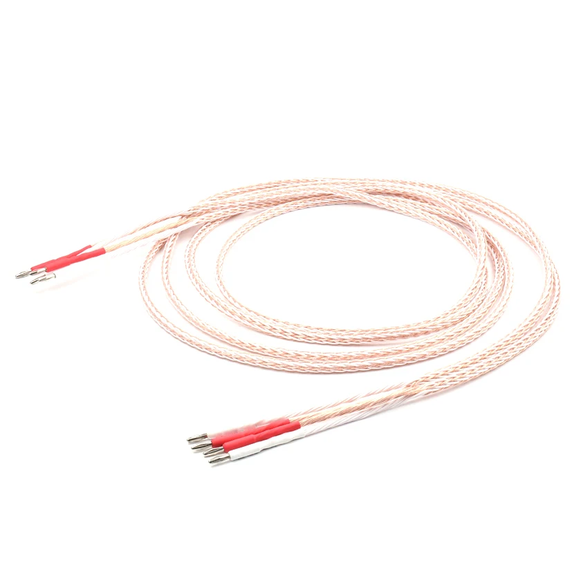 Pair 8TC 8N OCC Copper Speaker Cable Loudspeaker Cable with Rhodium Plated Banana Plug
Pair 8TC 8N OCC Copper Speaker Cable Loudspeaker Cable with Rhodium Plated Banana Plug