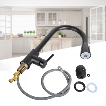 Black 360Degree rotating Kitchen faucet hot cold Water Thermostatic faucet Mixer Taps Pull Out Swivel Spout Spray Sink Basin
Black 360Degree rotating Kitchen faucet hot cold Water Thermostatic faucet Mixer Taps Pull Out Swivel Spout Spray Sink Basin