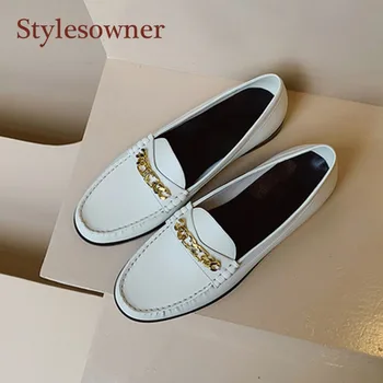 Metal Chain Tassel Loafers Women 2020 Spring Summer New British Style Retro Pumps Metal Chain Flat Natural Leather Shoes Woman
Metal Chain Tassel Loafers Women 2020 Spring Summer New British Style Retro Pumps Metal Chain Flat Natural Leather Shoes Woman