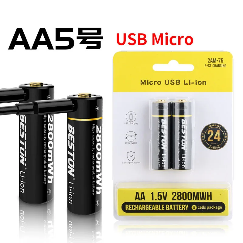100% New Original AA 1.5V 3500mWh AA Li-ion Rechargeable Battery USB-Micro For Electric toy
100% New Original AA 1.5V 3500mWh AA Li-ion Rechargeable Battery USB-Micro For Electric toy