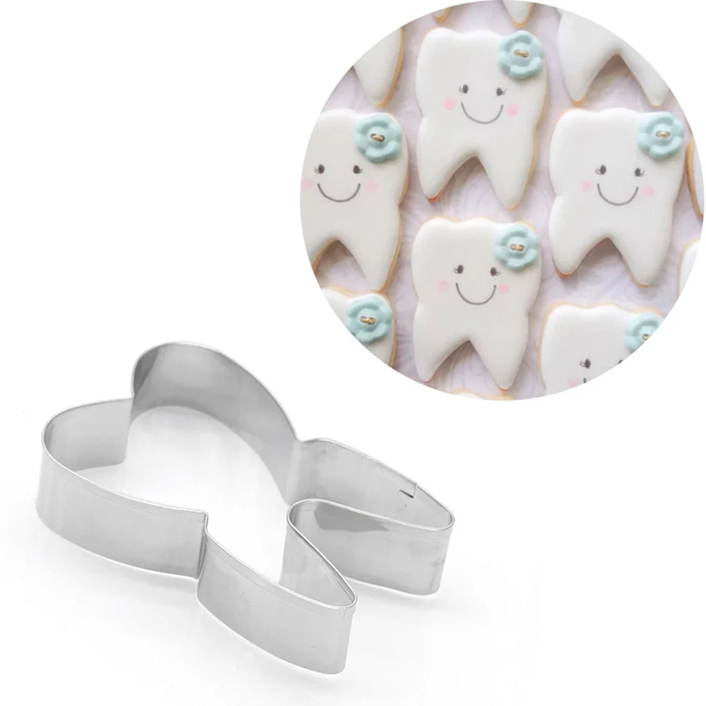 1PC Cute Teeth Shape Mould Stainless Steel Cookie Cutter Cake Decorating Fondant Pastry Biscuit Baking Tools
1PC Cute Teeth Shape Mould Stainless Steel Cookie Cutter Cake Decorating Fondant Pastry Biscuit Baking Tools