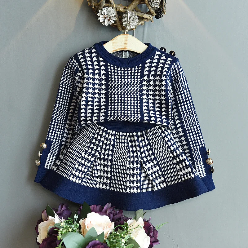 New Kids Knitted Sweet Outfit Baby Girls Clothes Set Spring Autumn Fashion Clothing Set Children Clothes Suit 2-6 Years
New Kids Knitted Sweet Outfit Baby Girls Clothes Set Spring Autumn Fashion Clothing Set Children Clothes Suit 2-6 Years