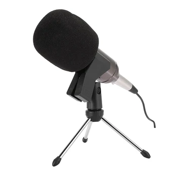 High Quailty USB Metal Live Condenser Microphone MIC Set Black Plug-and-Use Low Noise USB Microphone
High Quailty USB Metal Live Condenser Microphone MIC Set Black Plug-and-Use Low Noise USB Microphone
