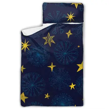 Cute Winter Snowflakes And Stars Nap Mat with Pillow for Toddler Boys and Girls for Daycare and Preschool Sleepovers and Travels
Cute Winter Snowflakes And Stars Nap Mat with Pillow for Toddler Boys and Girls for Daycare and Preschool Sleepovers and Travels
