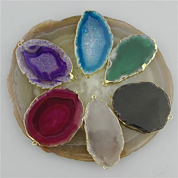 30-40mm 10pcs/lot Irregular agate slice connector,plating brass edge stone charm,vintage style handmade diy jewelry accessory
30-40mm 10pcs/lot Irregular agate slice connector,plating brass edge stone charm,vintage style handmade diy jewelry accessory