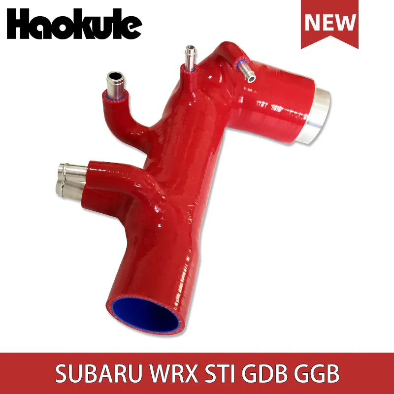 Турбо силиконовый впускной шланг синий красный черный для SUBARU IMPREZA WRX STI GDB GGB EJ20 VER.7