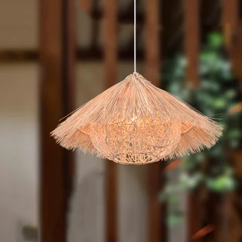 Chinese Wooden Bird's Nest Modelling Led Pendant Lights Hand Woven Rattan Pendant Lamp Restaurant Bed Room Balcony Hanging Lamp
Chinese Wooden Bird's Nest Modelling Led Pendant Lights Hand Woven Rattan Pendant Lamp Restaurant Bed Room Balcony Hanging Lamp