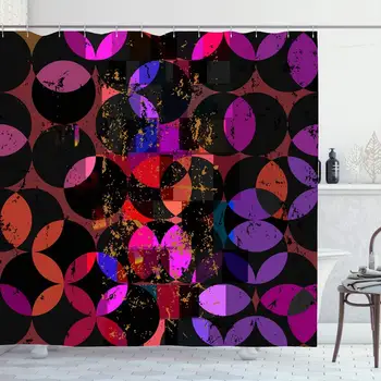 Shower Curtain Set with Hooks 72x78 Circles Abstract Geometric Pattern Triangle Frame Lines Retrovintage Style Artistic Design
Shower Curtain Set with Hooks 72x78 Circles Abstract Geometric Pattern Triangle Frame Lines Retrovintage Style Artistic Design