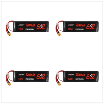 High Quality 1/2/4 PCS URUAV 7.4V 6200mAh 120C 2S Lipo Battery XT60 Plug For RC Racing Drone RC Car Airplane Parts Accessories
High Quality 1/2/4 PCS URUAV 7.4V 6200mAh 120C 2S Lipo Battery XT60 Plug For RC Racing Drone RC Car Airplane Parts Accessories