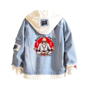 Dragon Ball Master Roshi Hoodie Anime Cowboy Unisex Fake Two Pieces Sweatshirt Hole Denim Jacket Coats
Dragon Ball Master Roshi Hoodie Anime Cowboy Unisex Fake Two Pieces Sweatshirt Hole Denim Jacket Coats
