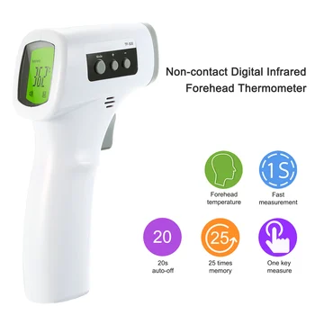 Non-contact Digital Infrared Forehead Thermometer 1-5cm Measuring distance Body Temperature Measurement for Children Adults
Non-contact Digital Infrared Forehead Thermometer 1-5cm Measuring distance Body Temperature Measurement for Children Adults