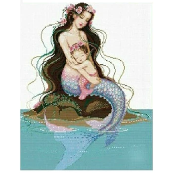 Painting Full Round Drill DIY Diamond 5D Mermaid Family Embroidery Cross Stitch Picture Mosaic Wall Art Home Decor Handmade Gift 
Painting Full Round Drill DIY Diamond 5D Mermaid Family Embroidery Cross Stitch Picture Mosaic Wall Art Home Decor Handmade Gift