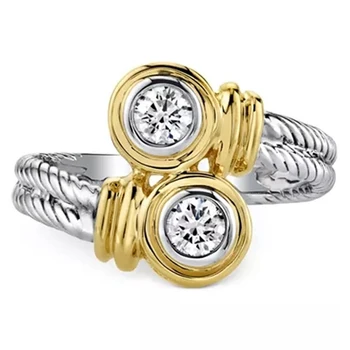 Huitan New Arrival Interlaced Ring with Zipper Design Band Versatile Women Finger Ring Stylish Anniversary Rings Women Jewelry
Huitan New Arrival Interlaced Ring with Zipper Design Band Versatile Women Finger Ring Stylish Anniversary Rings Women Jewelry