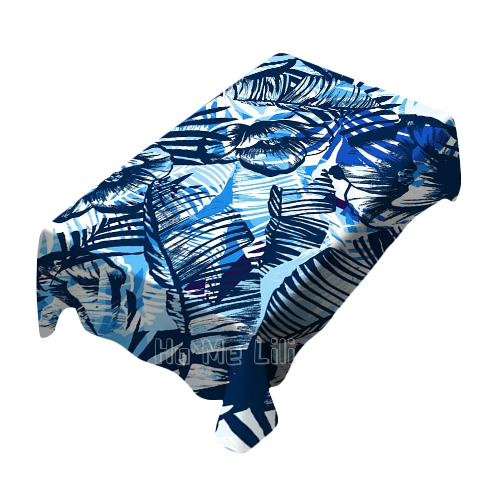Blue Tropical Palm Leaf Flower Illustration Tablecloth Art Indoor And Outdoor Unique Decoration
Blue Tropical Palm Leaf Flower Illustration Tablecloth Art Indoor And Outdoor Unique Decoration