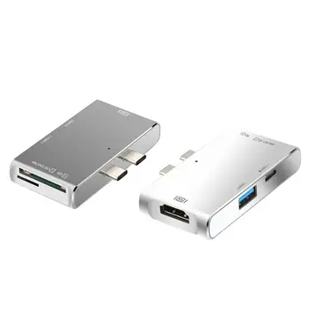 Hot Sale Dual USB C HUB Delicate Design YC212 Dual Type-C HUB USB3.1 HDMI USB3.0 SD TF Adapter for MacBook Pro 2016/2017
Hot Sale Dual USB C HUB Delicate Design YC212 Dual Type-C HUB USB3.1 HDMI USB3.0 SD TF Adapter for MacBook Pro 2016/2017