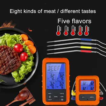 TS-TP40 Wireless Electronic Digital Display Backlight Food Cooking BBQ Oven Meat Grill Thermometer Timer Alarm High Quality
TS-TP40 Wireless Electronic Digital Display Backlight Food Cooking BBQ Oven Meat Grill Thermometer Timer Alarm High Quality