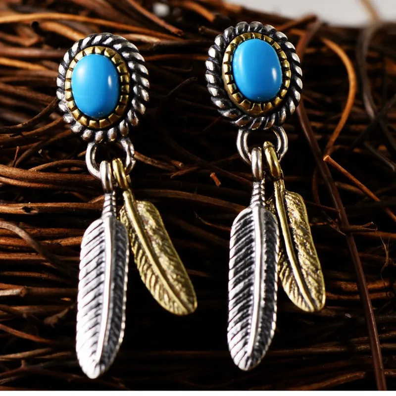 New 100% solid s925 silver retro Thai silver feather earrings for men fashion 925 silver earrings female earrings men's earrings
New 100% solid s925 silver retro Thai silver feather earrings for men fashion 925 silver earrings female earrings men's earrings