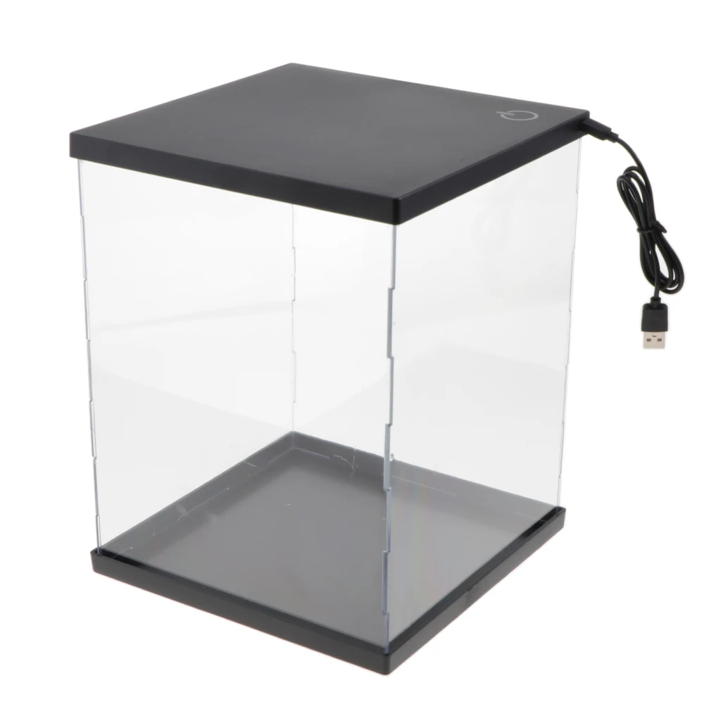 Clear Acrylic Display Case Auction Figures Dust-proof Protection Storage Box Showcase Stand Toy Model Protectors with Lights
Clear Acrylic Display Case Auction Figures Dust-proof Protection Storage Box Showcase Stand Toy Model Protectors with Lights