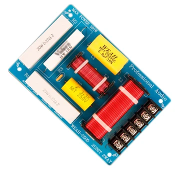 200W Speaker Crossover 2 Way High-Low 8 Ohm Frequency Divider for 10 Inch Speaker 
200W Speaker Crossover 2 Way High-Low 8 Ohm Frequency Divider for 10 Inch Speaker