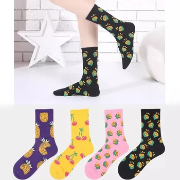 Female Socks Funny Cute Cartoon Fruit Avocado pineapple Avocado Lemon Food Hip Hop Happy Harajuku Skateboard Socks Unisex
Female Socks Funny Cute Cartoon Fruit Avocado pineapple Avocado Lemon Food Hip Hop Happy Harajuku Skateboard Socks Unisex