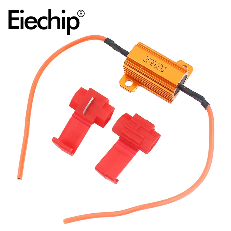4pcs/lot 4X 25W Car Load Resistor Brake Turn Signal Light LED Reverse Fix Error Fast Flash 6R 8R 10R Power Wirewound Resistor
4pcs/lot 4X 25W Car Load Resistor Brake Turn Signal Light LED Reverse Fix Error Fast Flash 6R 8R 10R Power Wirewound Resistor