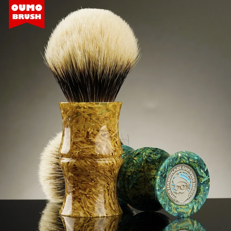 OUMOBRUSH - Golden Sun Rice husk bamboo shaving brush with Manchuria/ACE/SILK/WT/HOOK knots
OUMOBRUSH - Golden Sun Rice husk bamboo shaving brush with Manchuria/ACE/SILK/WT/HOOK knots