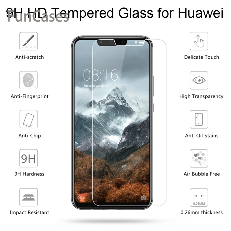Жесткое закаленное стекло для huawei P9 Lite 2017 P8 защитная пленка экрана Передняя P10 Plus