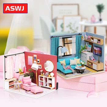 2019 New Doll House Miniature DIY Dollhouse With Furnitures Wooden House For Children Birthday Christmas Gift Mood for Love Toys
2019 New Doll House Miniature DIY Dollhouse With Furnitures Wooden House For Children Birthday Christmas Gift Mood for Love Toys