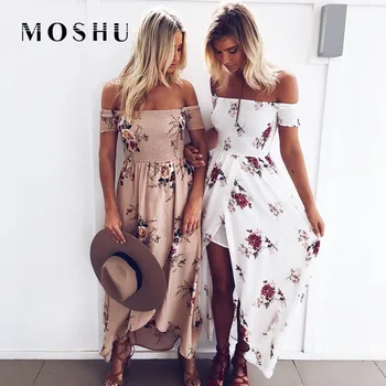 Sexy Dress Women Summer Beach Sundress Off Shoulder Maxi Dress Female Loose Boho Long Dresses Vestidos Robe Femme
Sexy Dress Women Summer Beach Sundress Off Shoulder Maxi Dress Female Loose Boho Long Dresses Vestidos Robe Femme