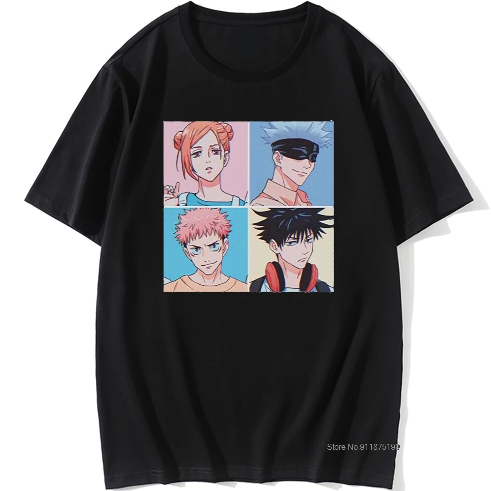 Jujutsu Kaisen T Shirt Men Japanese Anime T-shirt Tops Unisex Male O'Neck Cotton Tees Plus Size
Jujutsu Kaisen T Shirt Men Japanese Anime T-shirt Tops Unisex Male O'Neck Cotton Tees Plus Size