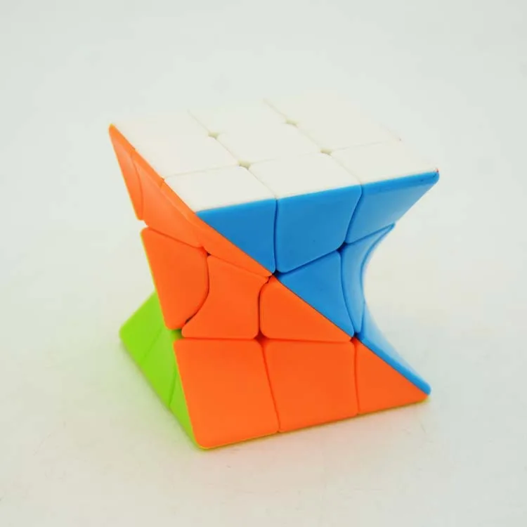 Крутящийся волшебный куб Fanxin 3x3 цветной скрученный головоломка игрушка пазлы без
