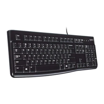 Logitech Wired Keyboard K120 Ultra-thin 104 Keys PC USB Small Keyboards Windows for Logitech Household Computer Safety Parts
Logitech Wired Keyboard K120 Ultra-thin 104 Keys PC USB Small Keyboards Windows for Logitech Household Computer Safety Parts
