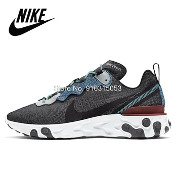 

Nike React Element 87 “Blue Chill/Solar Red Men's ESSENTIAL Running Shoes Sport Breathable Outdoor Sneakers