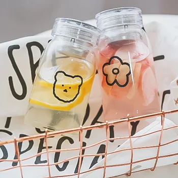 Korea Stick Figure Cup Creative Transparent Heat-proof Glass with Tea Infuser 450ml Large Capacity Outdoor Portable Water Bottle
Korea Stick Figure Cup Creative Transparent Heat-proof Glass with Tea Infuser 450ml Large Capacity Outdoor Portable Water Bottle