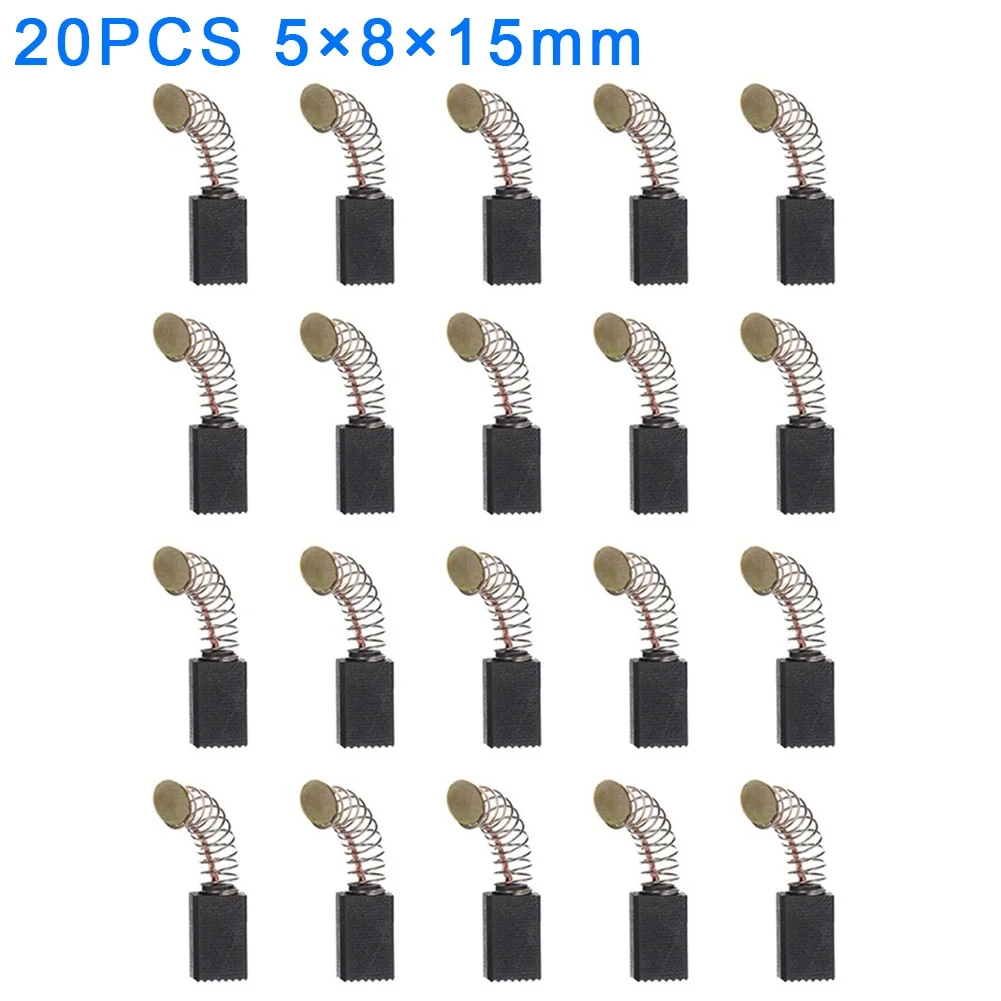 Replacement Carbon Brushes Motor Carbon Brush 20pcs 5x8x15mm Angle Grinder For Bosch Kit Parts Power Tool Durable
Replacement Carbon Brushes Motor Carbon Brush 20pcs 5x8x15mm Angle Grinder For Bosch Kit Parts Power Tool Durable