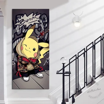 No Frame Animation Art Canvas Painting Pokemon Pikachu Anime Poster Wall Art Picture for Home Decor Cartoon Painting For Gifts
No Frame Animation Art Canvas Painting Pokemon Pikachu Anime Poster Wall Art Picture for Home Decor Cartoon Painting For Gifts
