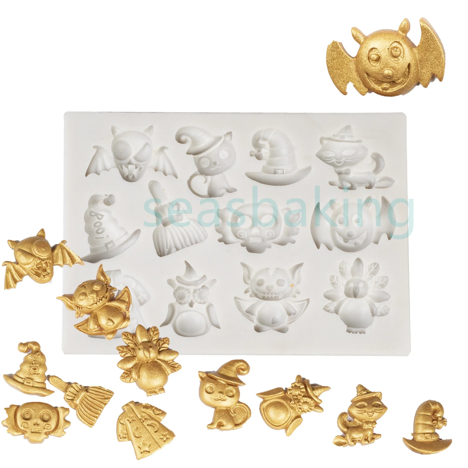 Halloween Pumpkin Broom Witch Shape Silicone Mold Chocolate Fondant Cake Baking DIY Glue Hand Decoration
Halloween Pumpkin Broom Witch Shape Silicone Mold Chocolate Fondant Cake Baking DIY Glue Hand Decoration